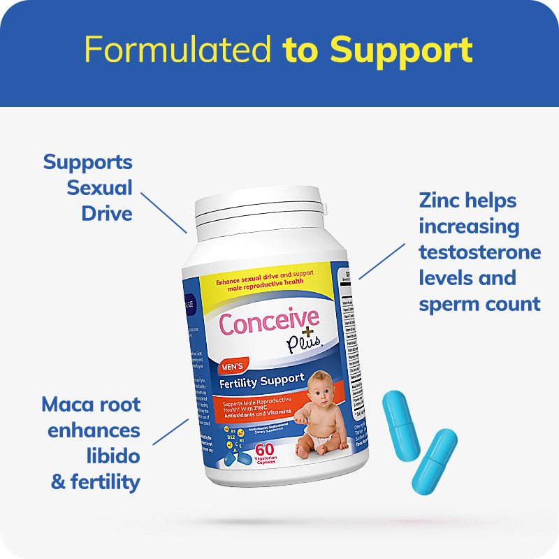 Men's Fertility Support - Male fertility vitamins - Conceive Plus®