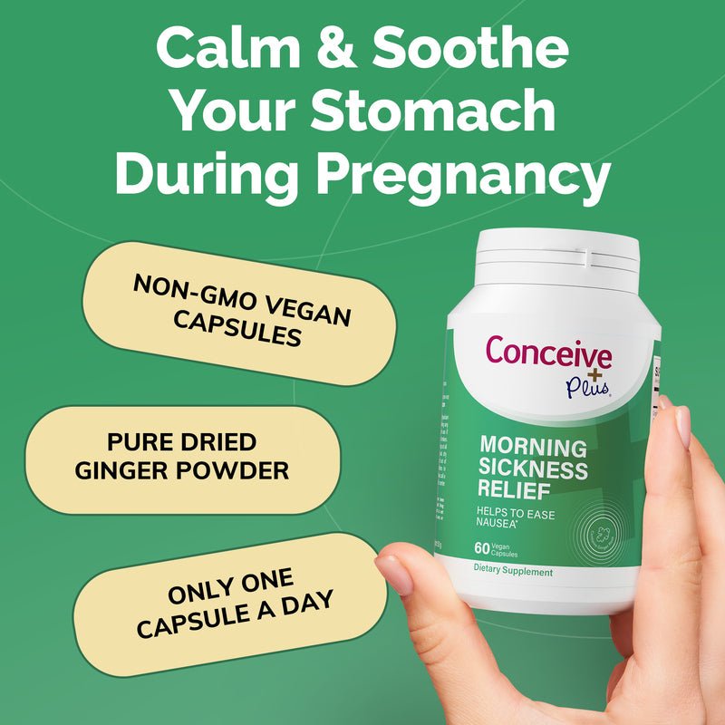 Morning Sickness Relief - Female fertility vitamins - Conceive Plus®