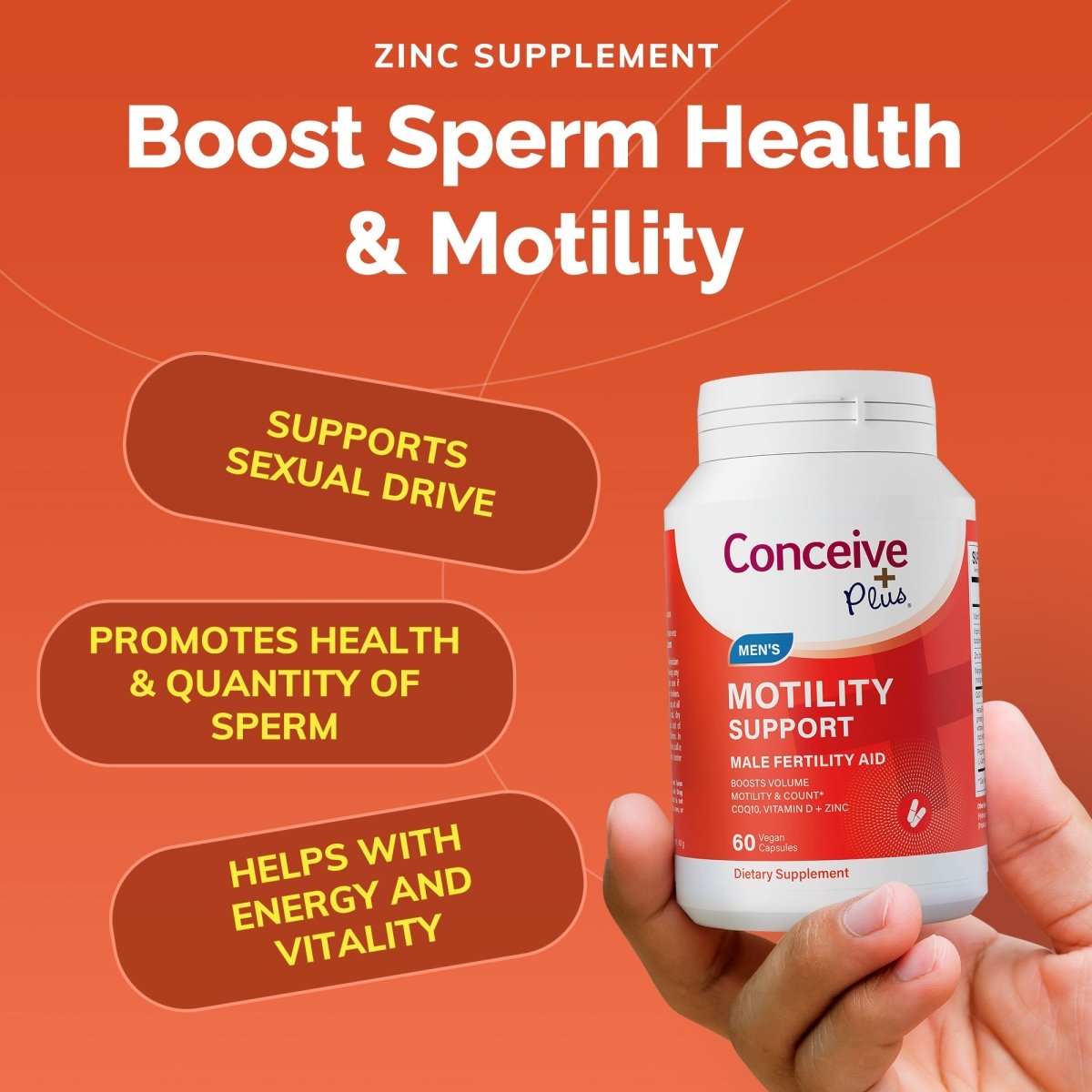 Motility Sperm Booster Bundle - Male Fertility Vitamins – Conceive Plus®