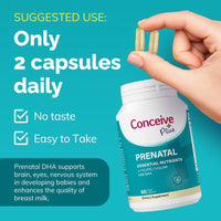 Prenatal with DHA - Female fertility vitamins - Conceive Plus®
