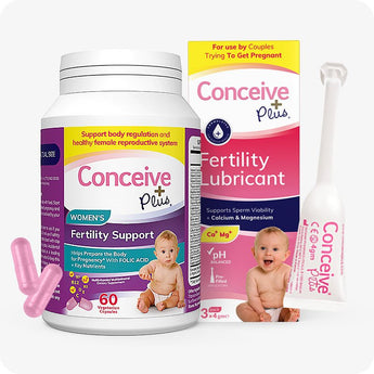 Fertility Supplement & Lubricant Bundle - Female fertility vitamins - Conceive Plus USA