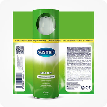 Sasmar Melon Flavor Personal Lubricant - Water - Based Lubricant - Conceive Plus USA